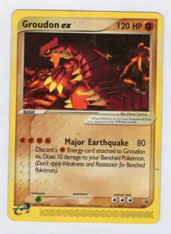 Groudon ex (Nintendo Power Magazine) Pokemon Black Star Promo #002 2002 vintage - Image 1