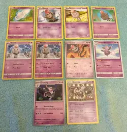SPOINK & GRUMPIG BUNDLE OF POKEMON CARDS - Image 1