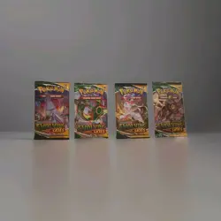 Pokemon Sword & Shield Evolving Skies Four (4) Booster Pack Art Set NEW & SEALED - Image 1