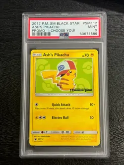 2017 Pokemon Black Star Promo Pokemon the Movie - I Choose You! SM112 Ash’s - Image 1