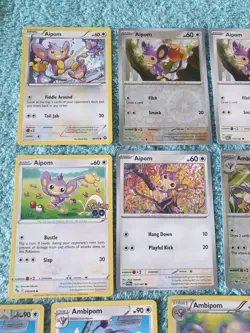 AIPOM & AMBIPOM BUNDLE OF POKEMON CARDS - Image 2