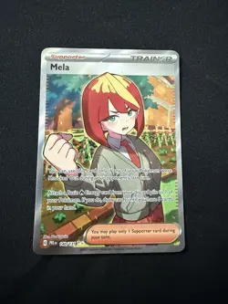 Mela 140/131 Prismatic Evolutions Full Art Holo Rare Pokemon TCG English NM - Image 1
