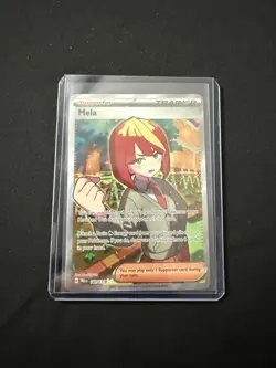 Mela 140/131 Prismatic Evolutions Full Art Holo Rare Pokemon TCG English NM - Image 3