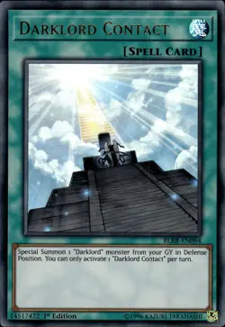 Darklord Contact - Ultra Rare 1st Edition BLRR-EN094 - NM - YuGiOh - Image 1