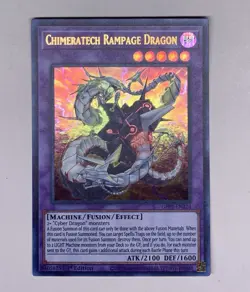 YuGiOh Chimeratech Rampage Dragon 1st Edition GFP2-EN124 Ultra rare foil - NM - Image 1