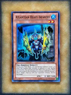 Yugioh Atlantean Heavy Infantry AP02-EN006 Super Rare NM - Image 1