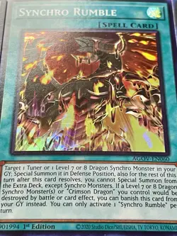 Cosmic Quasar Dragon + Synchro Rumble + Crimson Dragon | YuGiOh! - Image 4