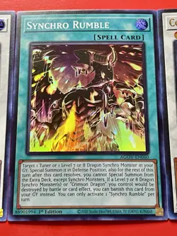 Cosmic Quasar Dragon + Synchro Rumble + Crimson Dragon | YuGiOh! - Image 5