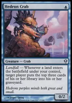 *MRM* FR/VF Crabe d'h�dron (Hedron Crab ) MTG Zendikar - Image 1
