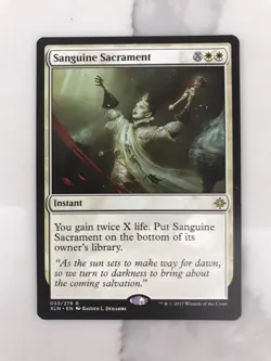 Sanguine Sacrament MTG Magic the Gathering Card NM Near Mint Ixalan XLN - Image 1