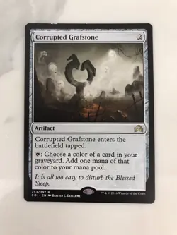 Corrupted Grafstone MTG Magic the Gathering Card LP Lightly Played Innistrad SOI - Image 1
