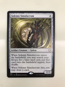 Solemn Simulacrum MTG Magic the Gathering Card LP Lightly Played AFC - Image 1