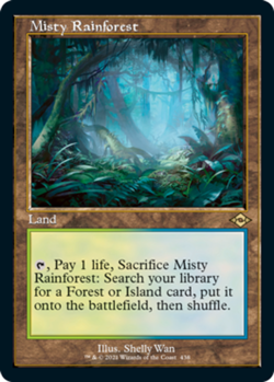 [1x] Misty Rainforest - Foil Etched - Retro Frame Near Mint, English Modern Hori - Image 1