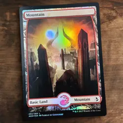 Mountain 253 Full Art Foil Land Amonkhet Magic The Gathering MTG Near Mint - Image 1