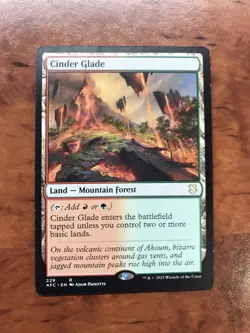 Cinder Glade MTG Magic the Gathering Card LP Lightly Played Forgotten AFC - Image 1