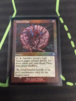 MTG Magic The Gathering Jester’s Cap Foil Retro Frame Artifact Commander - Image 1