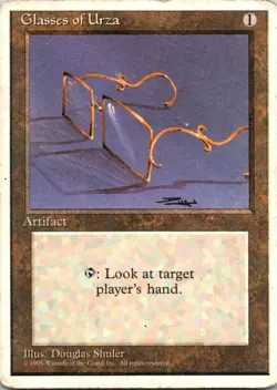 Glasses of Urza Fourth Edition MTG Damaged - Image 1