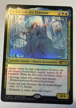 MTG Foil Dokomi 2025 Promo Hylda of the Icy Crown (NM) GERMAN!! - Image 1