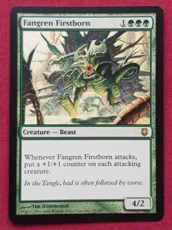 Magic The Gathering DARKSTEEL FANGREN FIRSTBORN green card MTG - Image 1