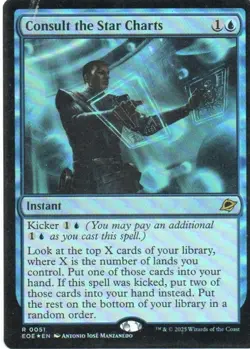 MTG: Edge of Eternities: Foil Consult the Star Charts: Lightly Played Condition - Image 1