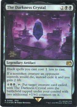 MTG: Final Fantasy: Prerelease Foil The Darkness Crystal: LP Condition - Image 1