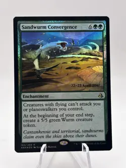 Sandwurm Convergence 183/269 Foil Prerelease Promo Amonkhet AKH MTG LP - Image 1