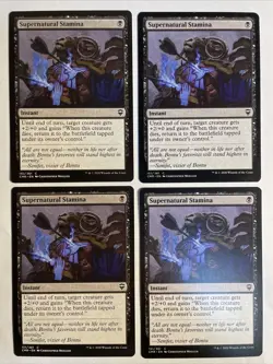 4x Mtg Commander Legends Supernatural Stamina NM/M Magic The Gathering - Image 1