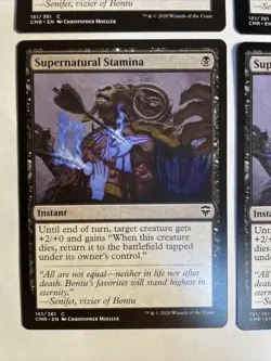 4x Mtg Commander Legends Supernatural Stamina NM/M Magic The Gathering - Image 2