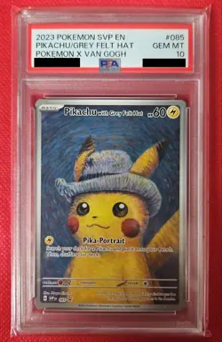PSA 10 Pikachu With Grey Felt Hat Van Gogh Museum 085 Promo Pokemon Card #294 - Image 1