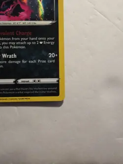 Galarian Moltres Holo Rare Card 93/203 Evolving Skies Pokemon TCG Dot On Corner - Image 3