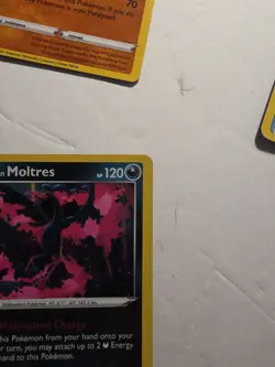 Galarian Moltres Holo Rare Card 93/203 Evolving Skies Pokemon TCG Dot On Corner - Image 4