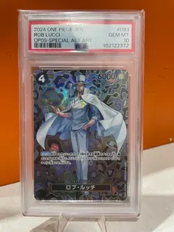 One Piece Card -ROB LUCCI OP05-093 SP Mosaic OP09 - PSA 10 JAP - Image 1