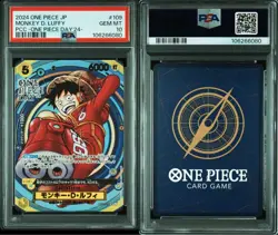One Piece Card Game Monkey D. Luffy OP07-109 SR PSA 10 3-Card Consecutive Serial - Image 4