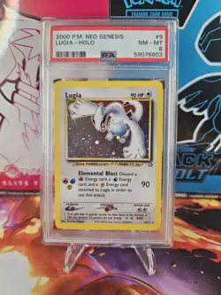 Lugia 9/111 PSA 8 🕊 Neo Genesis Holo Rare Pokemon Card WOTC 2000 - Image 1