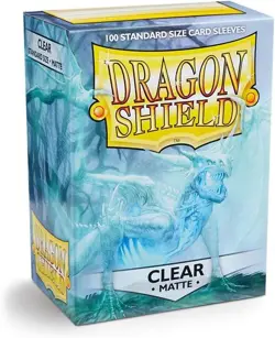 Dragon Shield Card Sleeve, Matte, Clear, 100ct (Polypropylene), for Clear - Image 3