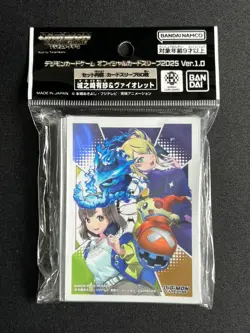 Arisa Kinosaki and Violet Digimon Card Game Official Japanese 60 Sleeves DE15 - Image 2