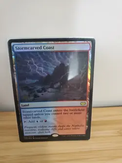 MTG ~ Stormcarved Coast FOIL PRERELEASE PROMO ~ nMint ~ Ships NOW! - Image 1