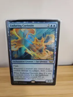 MTG ~ Enduring Curiosity FOIL PRERELEASE PROMO ~ nMint ~ Ships NOW! - Image 1