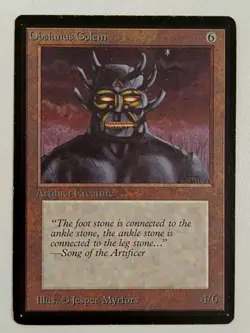 MtG | 1 x Obsianus Golem | Beta Edition | Magic the Gathering - Image 1