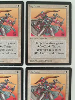 MtG | 4 x Holy Armor | Beta Edition | Playset | Magic the Gathering - Image 3
