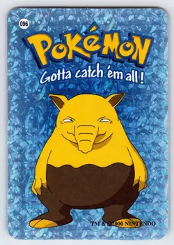 Drowzee #096 Pokemon Vending Prism Holo Sticker Card Authentic Nintendo - VLP - Image 1