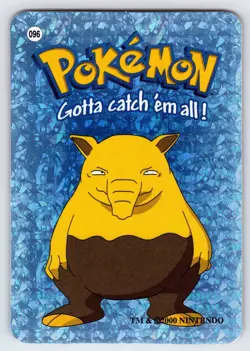 Drowzee #096 Pokemon Vending Prism Holo Sticker Card Authentic Nintendo - VLP - Image 3