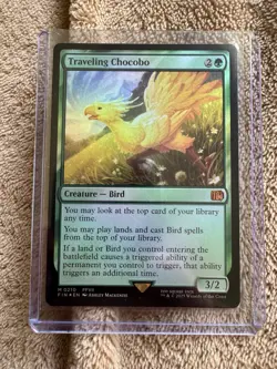 MTG - Traveling Chocobo (210) FF FINAL FANTASY NM - FOIL !! - Image 1