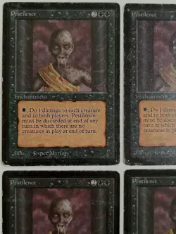 MtG | 4 x Pestilence | Limited Edition Beta | Magic The Gathering | Full Playset - Image 2