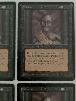 MtG | 4 x Pestilence | Limited Edition Beta | Magic The Gathering | Full Playset - Image 3