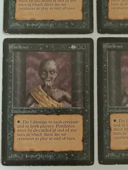 MtG | 4 x Pestilence | Limited Edition Beta | Magic The Gathering | Full Playset - Image 4