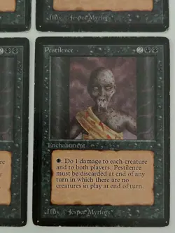 MtG | 4 x Pestilence | Limited Edition Beta | Magic The Gathering | Full Playset - Image 5