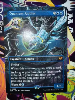 MTG Magic Edge Of Eternities Quantum Riddler Borderless #0305 Pack Fresh - Image 1