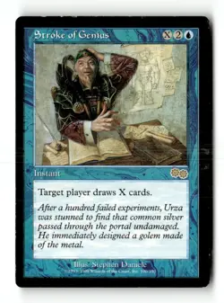 MTG Stroke of Genius - Urza's Saga Heavily Played English - Image 1
