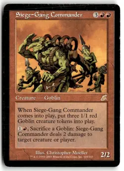 MTG Siege-Gang Commander - Scourge Heavily Played English - Image 1
